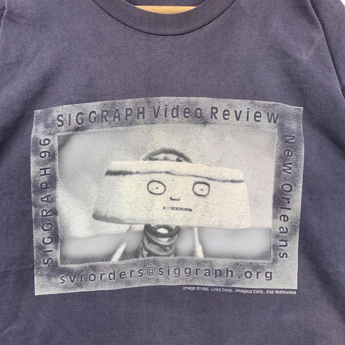 Vintage Vintage 90s SIGGRAPH VIDEO REVIEW 1996 Koji Matsuoka Tshirt Size US L / EU 52-54 / 3 - 3 Thumbnail