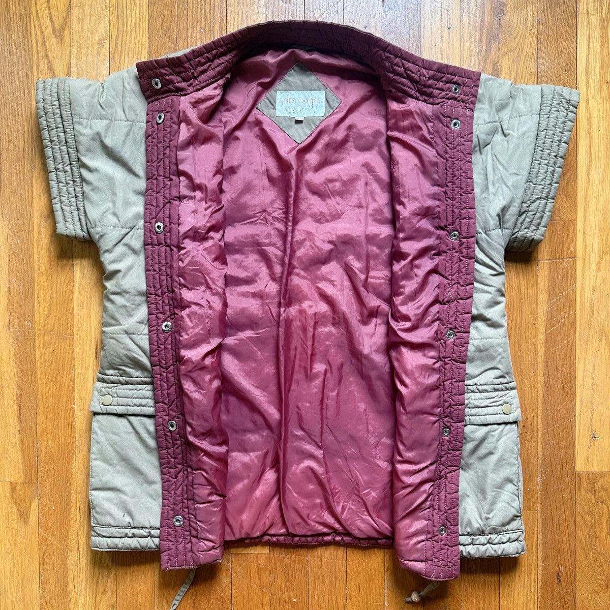 Other Vintage 1980’s Andy Johns Puffer Coat Jacket Vest Size XL / US 12-14 / IT 48-50 - 2 Thumbnail