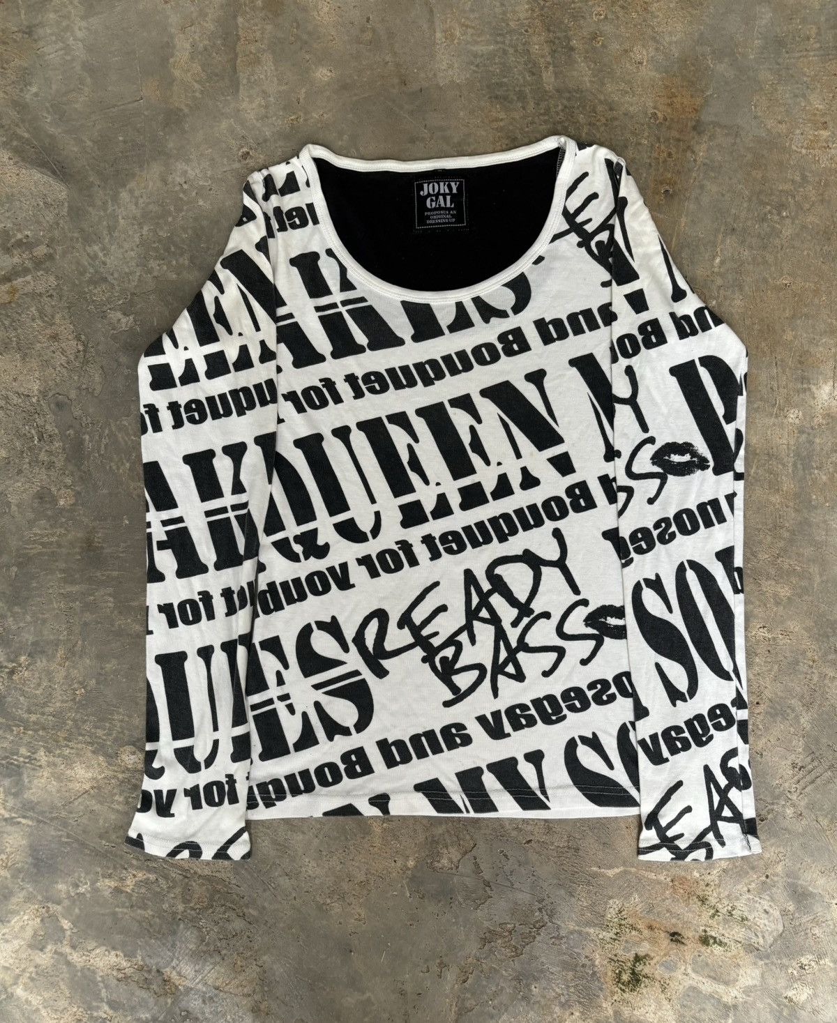 Hysteric Glamour × Japanese Brand Y2k Joky gal Ready Bass Full Print Longsleeve Size US S / EU 44-46 / 1 - 1 Thumbnail