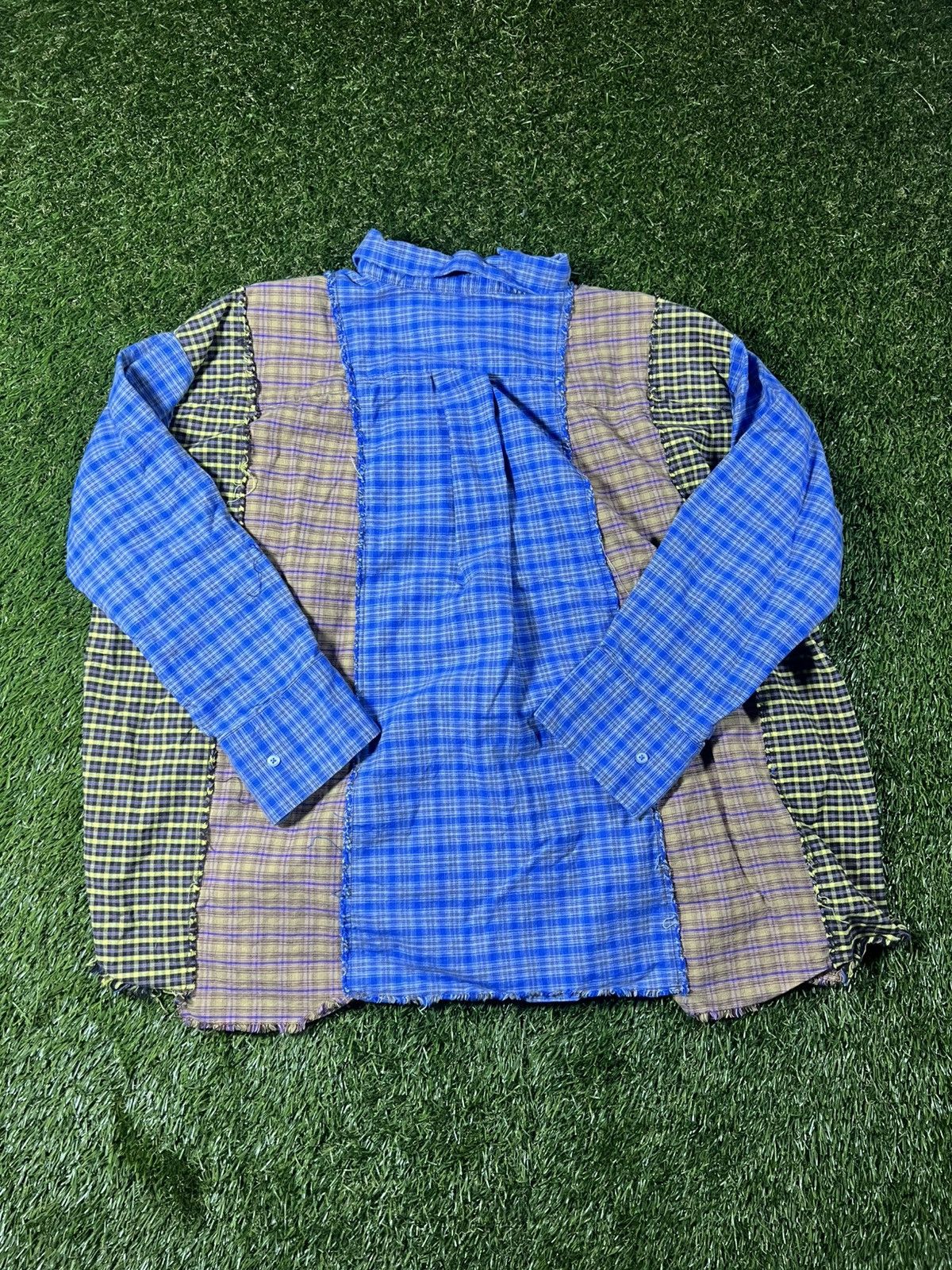 Hypebeast Y2k BDG Hype Gallery Dept Style Abstract Flannel Fall Jacket Size US XL / EU 56 / 4 - 4 Thumbnail