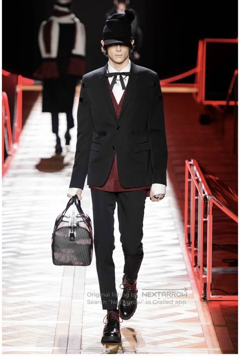 Dior Dior Black Patch Wool Suit Size US XS / EU 42 / 0 - 7 Thumbnail