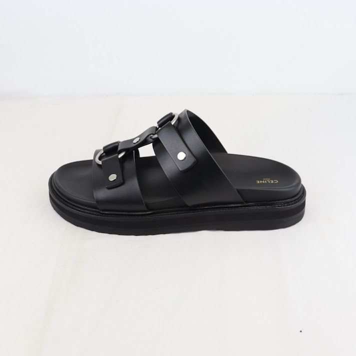 Celine o1rshd1 Slides 25 Tippi Sandals in Black Size US 11 / EU 44 - 10 Thumbnail