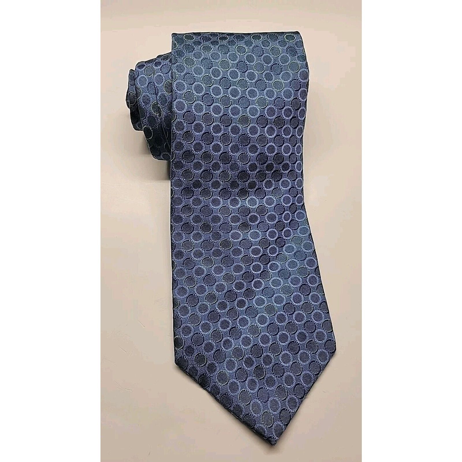 Perry Ellis Vintage PERRY ELLIS Portfolio Silk Blue Green Designer Tie Size ONE SIZE - 7 Thumbnail