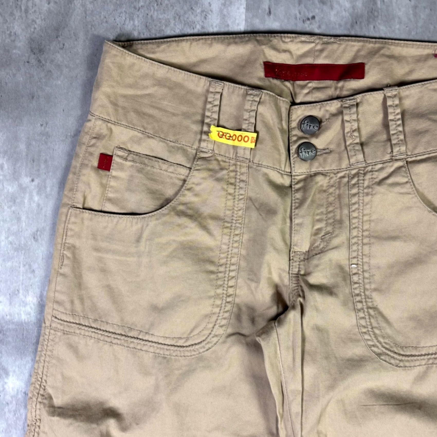 Vintage VINTAGE Fire Jeans Taryn Cargo Pants Women Tan Drawstring Ruched Leg Size 1 Modernized for Search Size 25" / US 0 / IT 36 - 5 Thumbnail