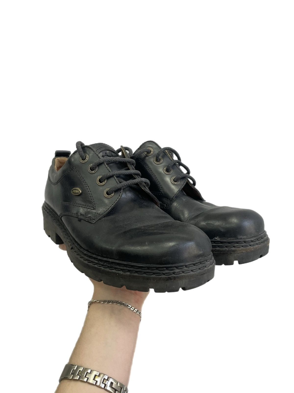 New Rock New Rock style leather shoes platform gothic vintage boots Size US 7.5 / EU 40-41 - 2 Thumbnail