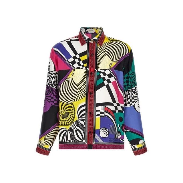 Versace Teatro Shirt Multicolor Women's Siz, Women's