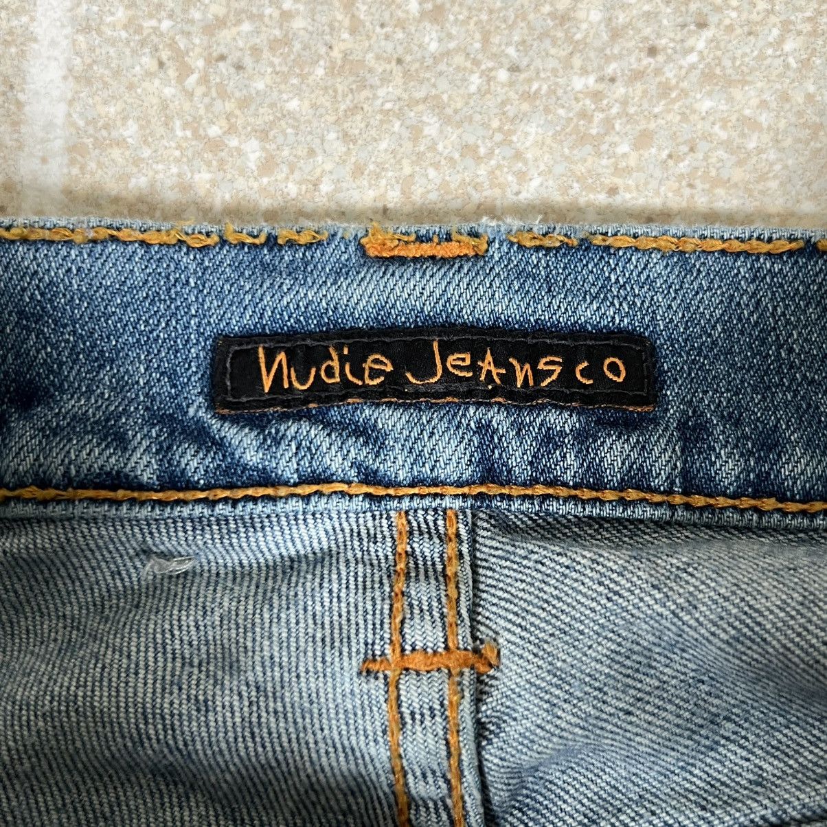 Nudie Jeans Nudie Jeans Grim Tim Salty Stone Blue Men Jeans size 26 / 32 Size US 26 / EU 42 - 6 Thumbnail