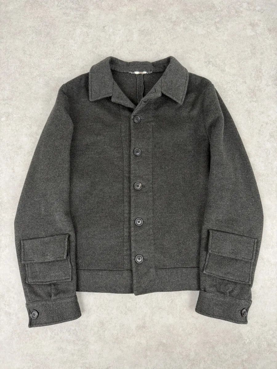 Dolce & Gabbana AW1999 Dolce & Gabbana Dark Grey Classy Cargo Cashmere Jacket Size US M / EU 48-50 / 2 - 7 Thumbnail