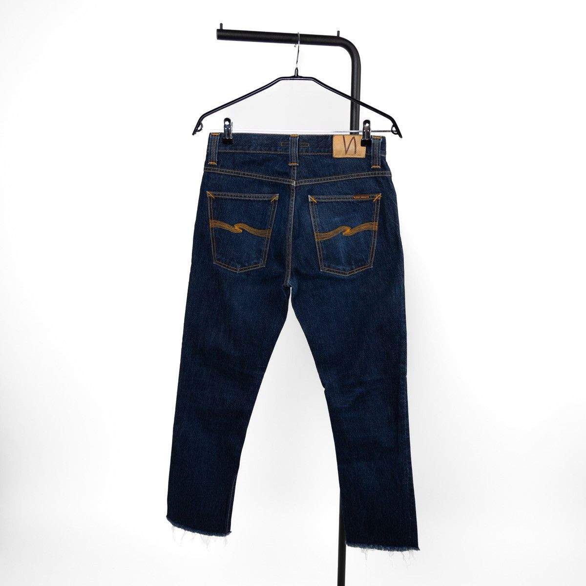 Nudie Jeans Nudie Jeans Grim Tim Mens Blue Denim Jeans Slim Fit Cotton Size US 31 - 2 Thumbnail