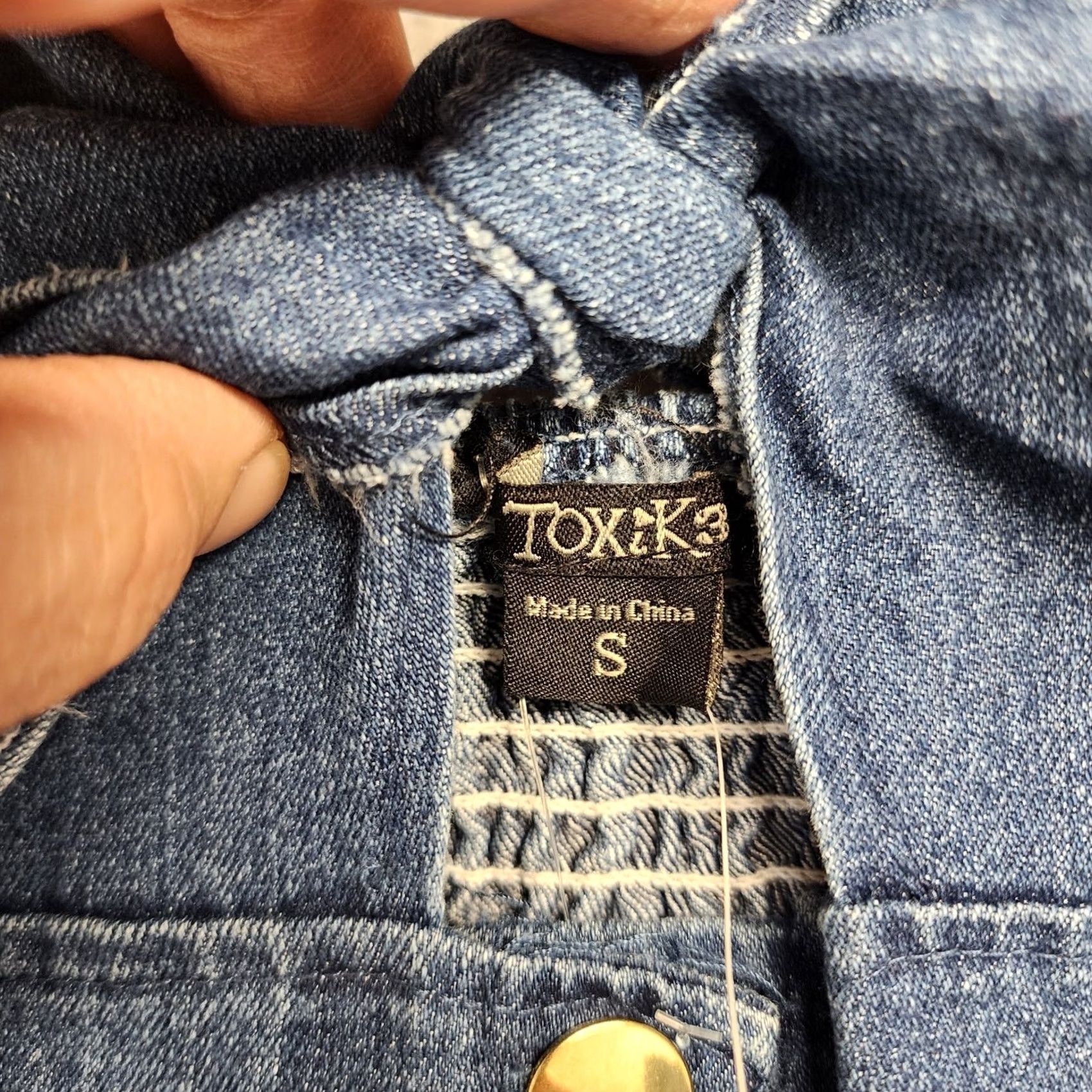 Vintage Toxik3 Denim Overalls Jumpsuit Womens Small Blue Jean Cotton Blend Stretch NEW Overalls Jumpsuit Womens Small Blue Jeans Cotton Blend Stretch NEW Size 28" / US 6 / IT 42 - 3 Thumbnail