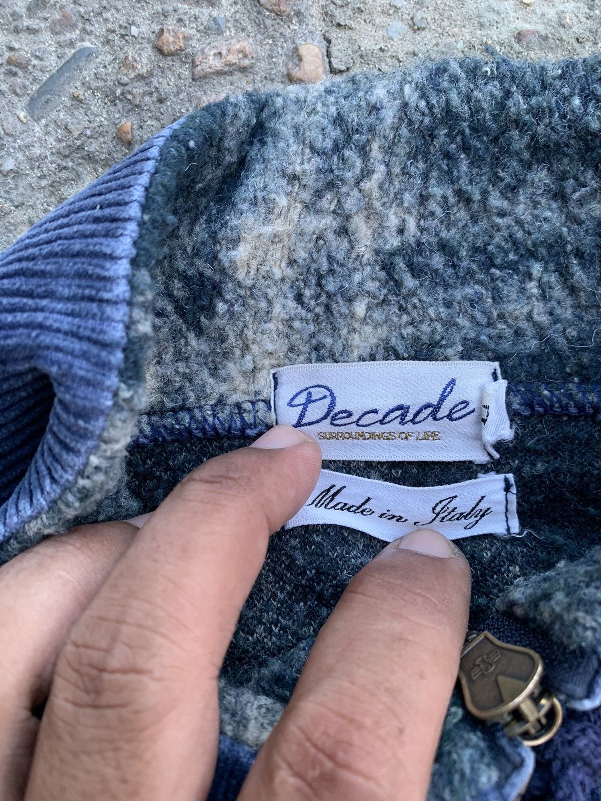 Japanese Brand × Vintage Vintage Decade fleece sweatshirt half zipper native designe Size US M / EU 48-50 / 2 - 2 Thumbnail