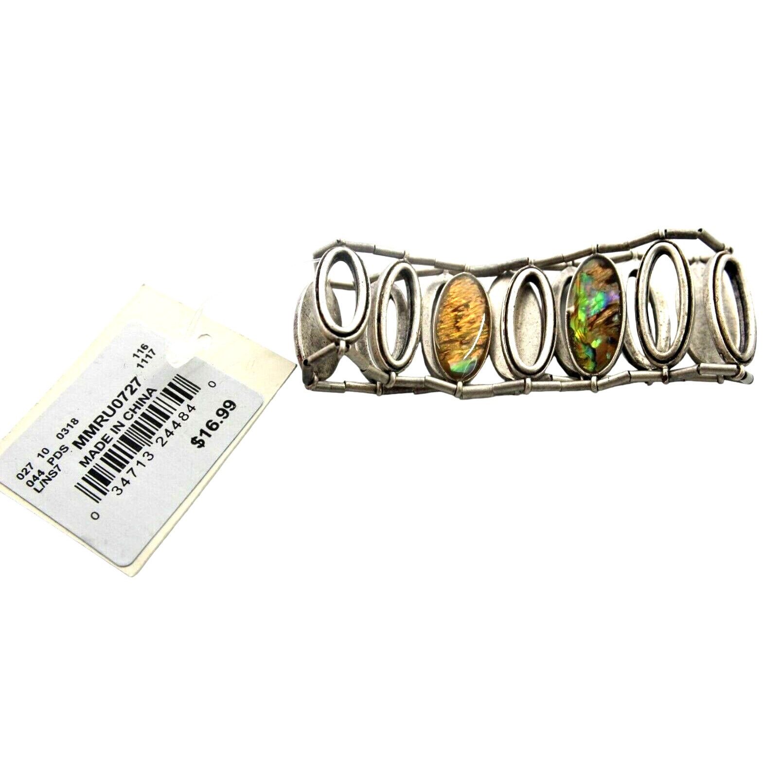 Other Marvella Studio Abalone Shell Stretch Bracelet • Silver Tone Size ONE SIZE - 2 Thumbnail