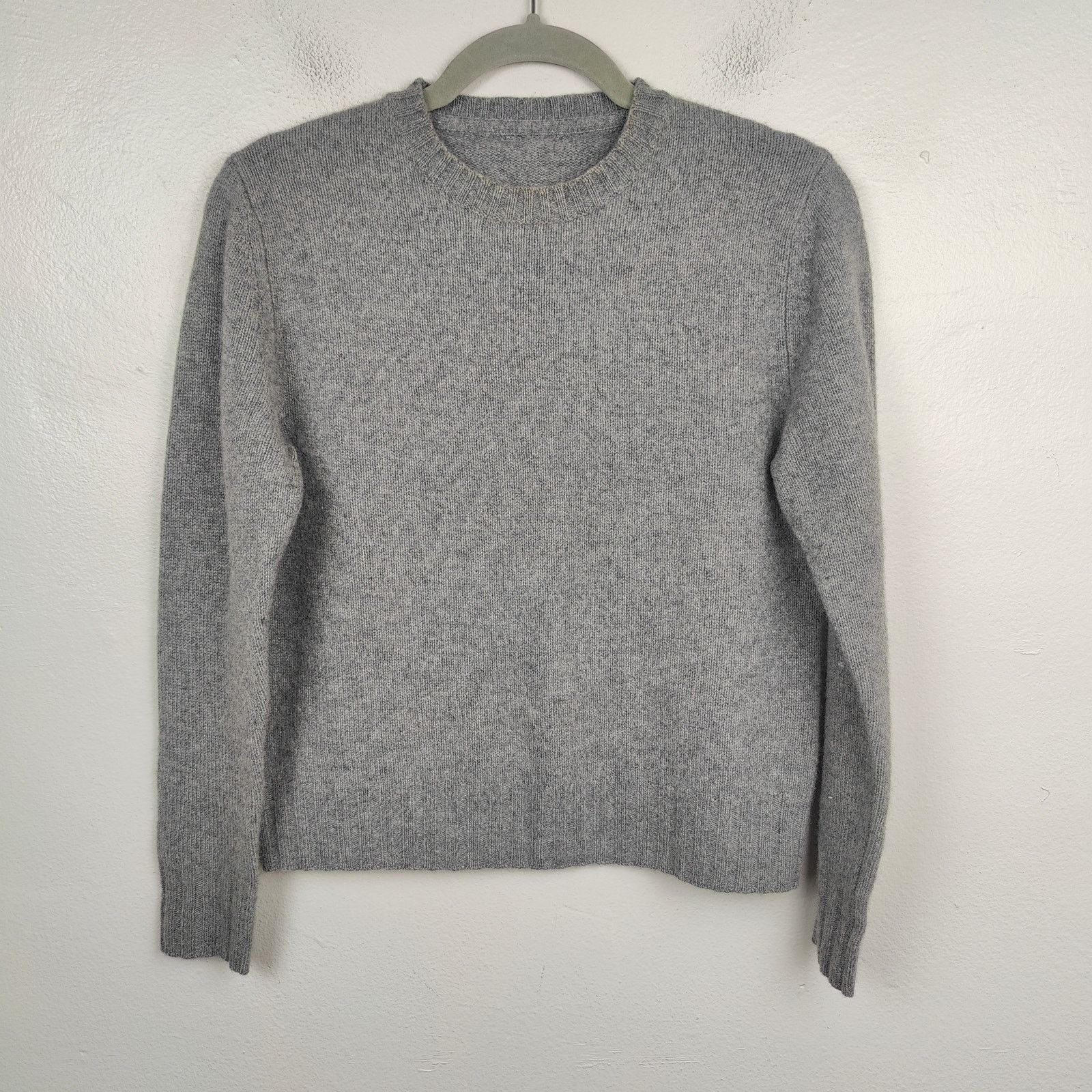 Other JUD Cashmere Wool Sweater Womens Large Gray Hand Knit Size L / US 10 / IT 46 - 1 Thumbnail