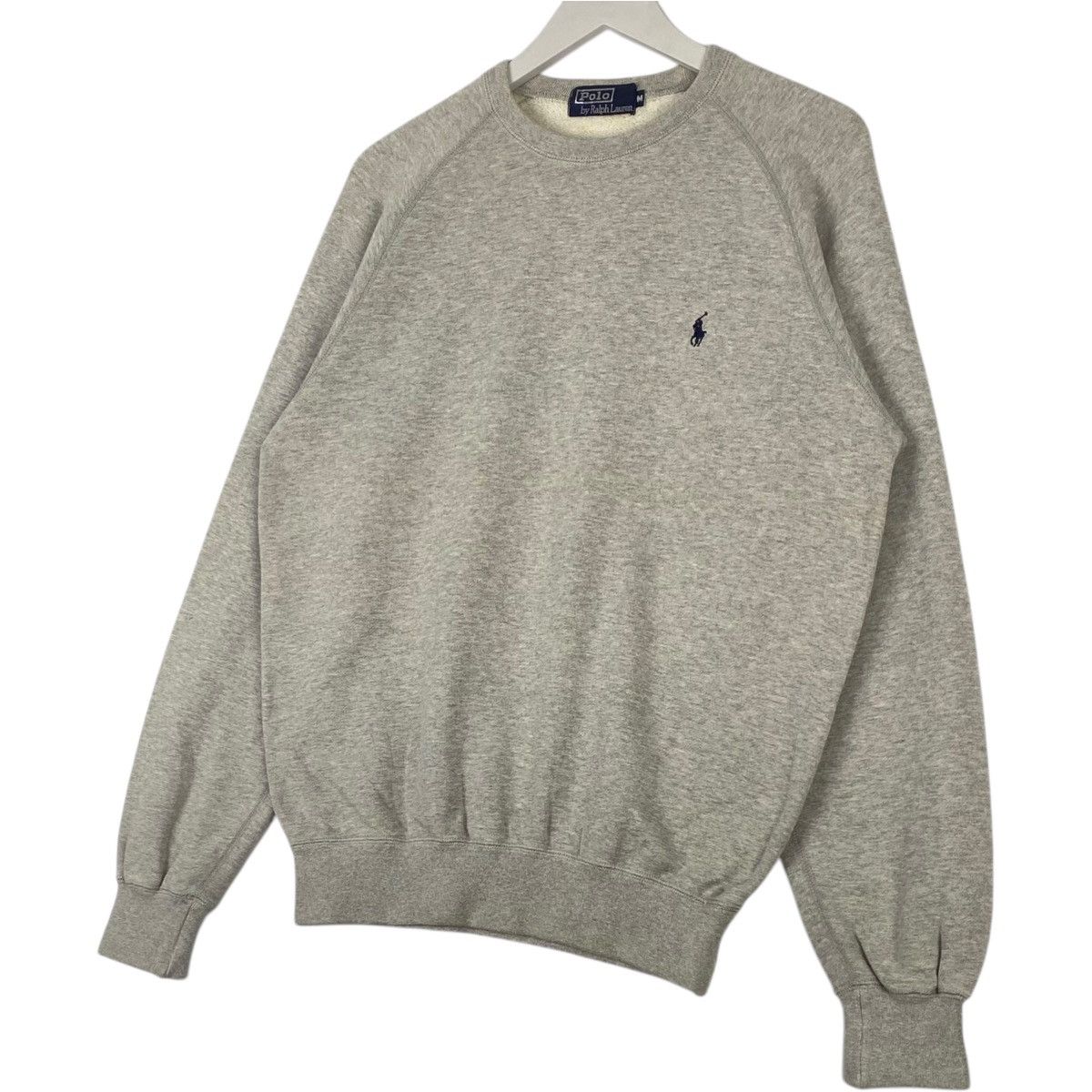 Polo Ralph Lauren × Vintage Vintage Ralph Lauren Polo Gray Pullover Jumper Size M Size M / US 6-8 / IT 42-44 - 2 Thumbnail