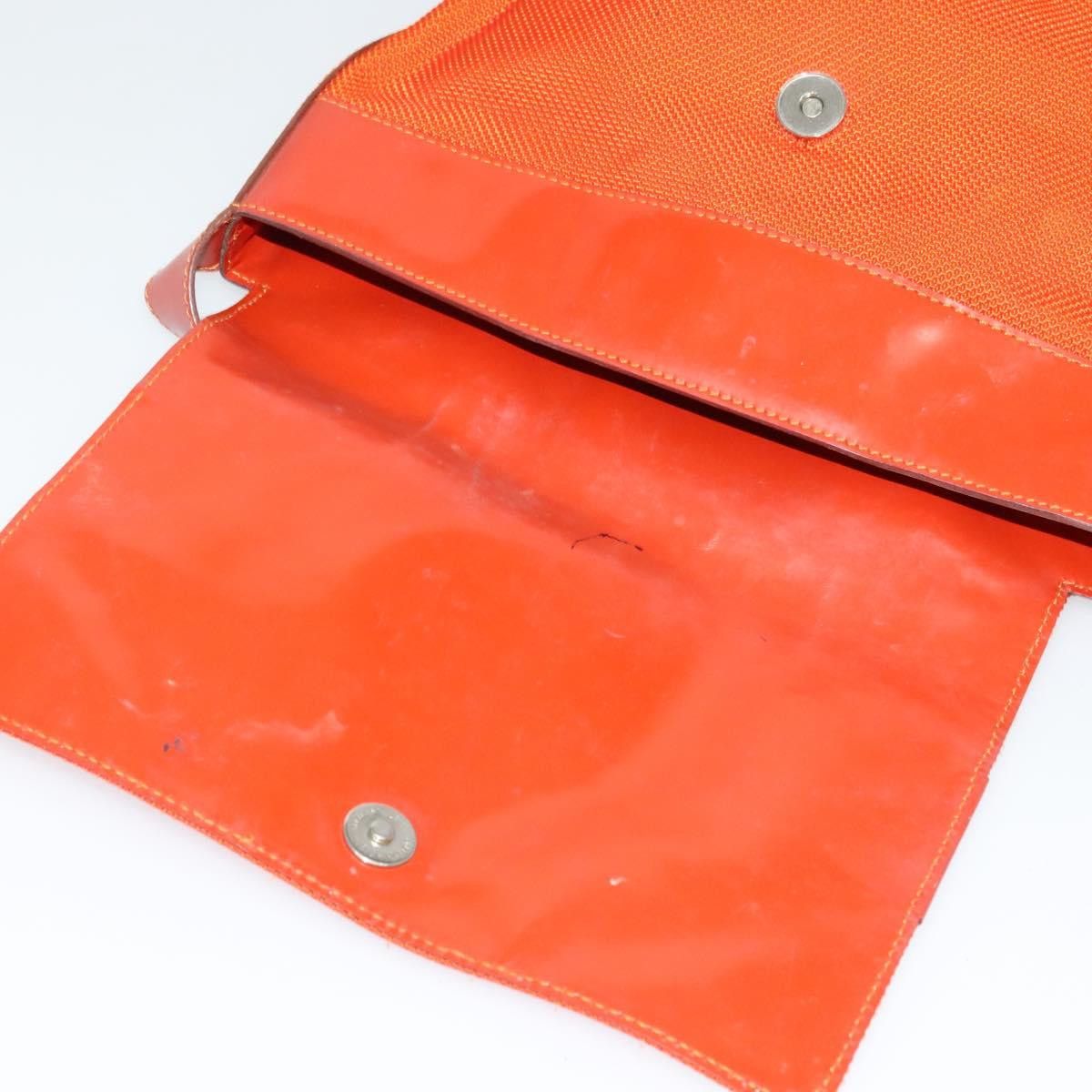 Celine CELINE Shoulder Bag Canvas Orange Silver Size ONE SIZE - 7 Thumbnail