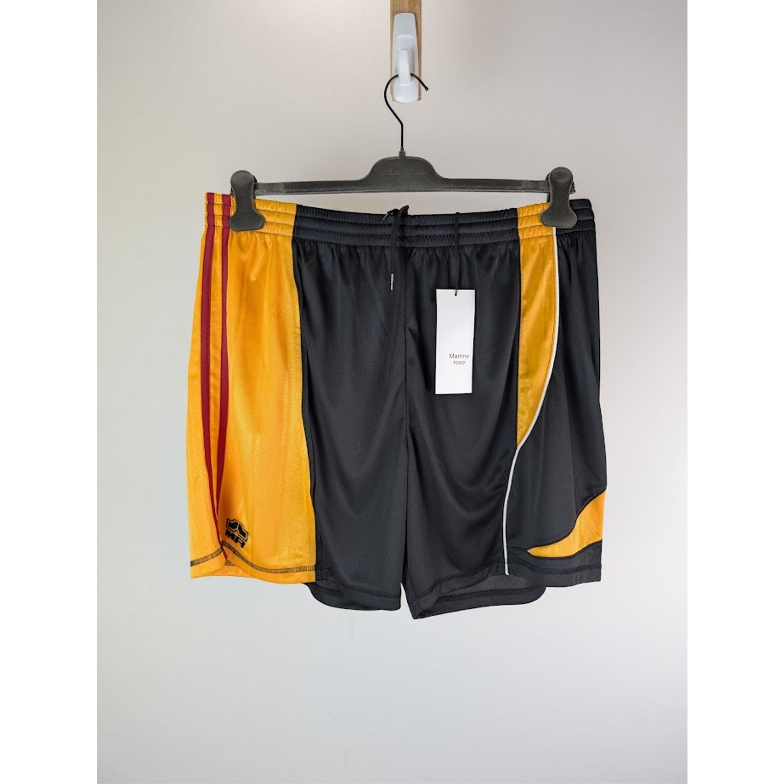 Martine Rose o1rshd1 College Football Shorts in Black/Gold Size US 30 / EU 46 - 1 Thumbnail