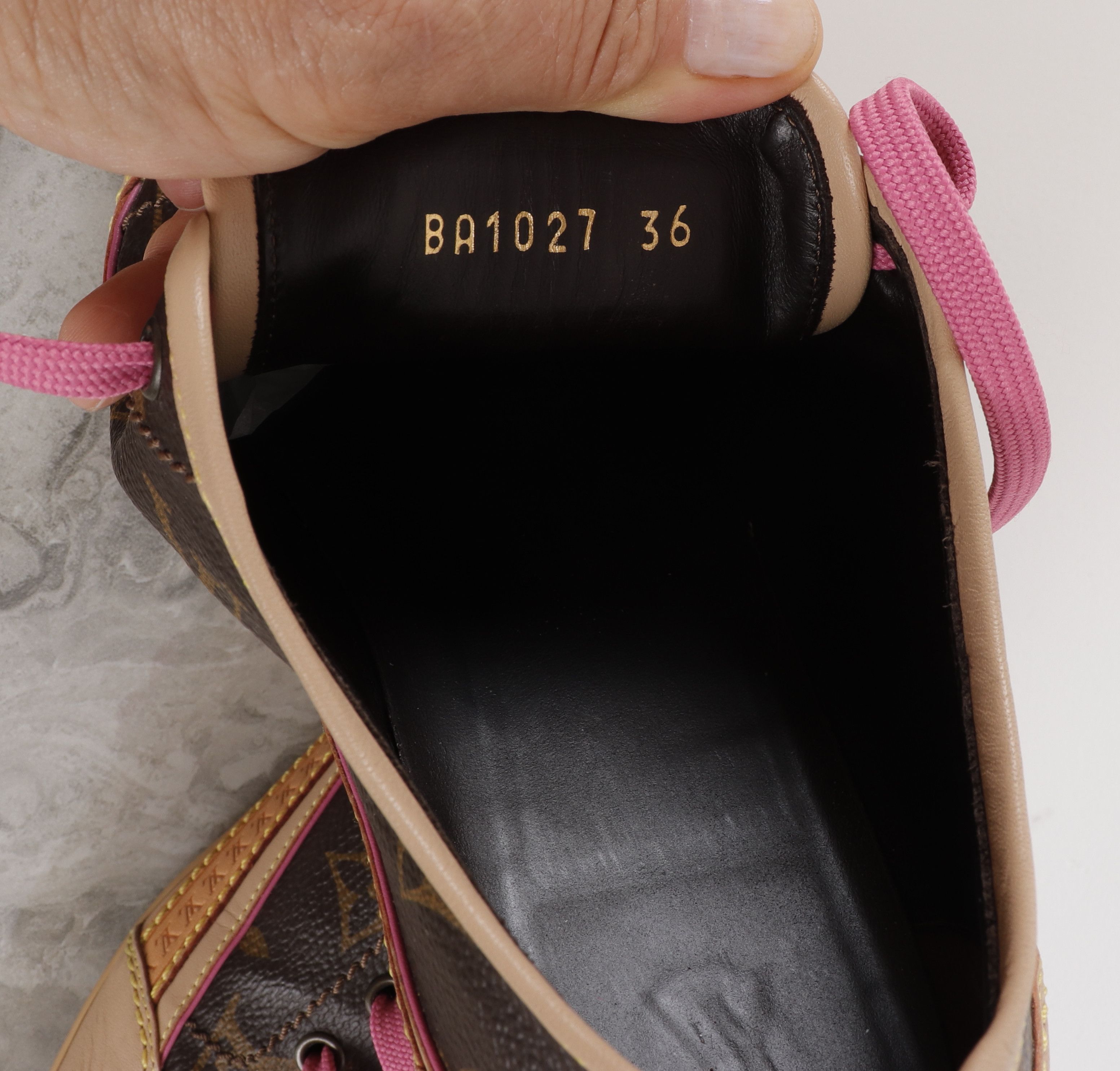 Louis Vuitton Louis Vuitton Leather Brown Monogram Sneakers Size US 6 / IT 36 - 8 Thumbnail