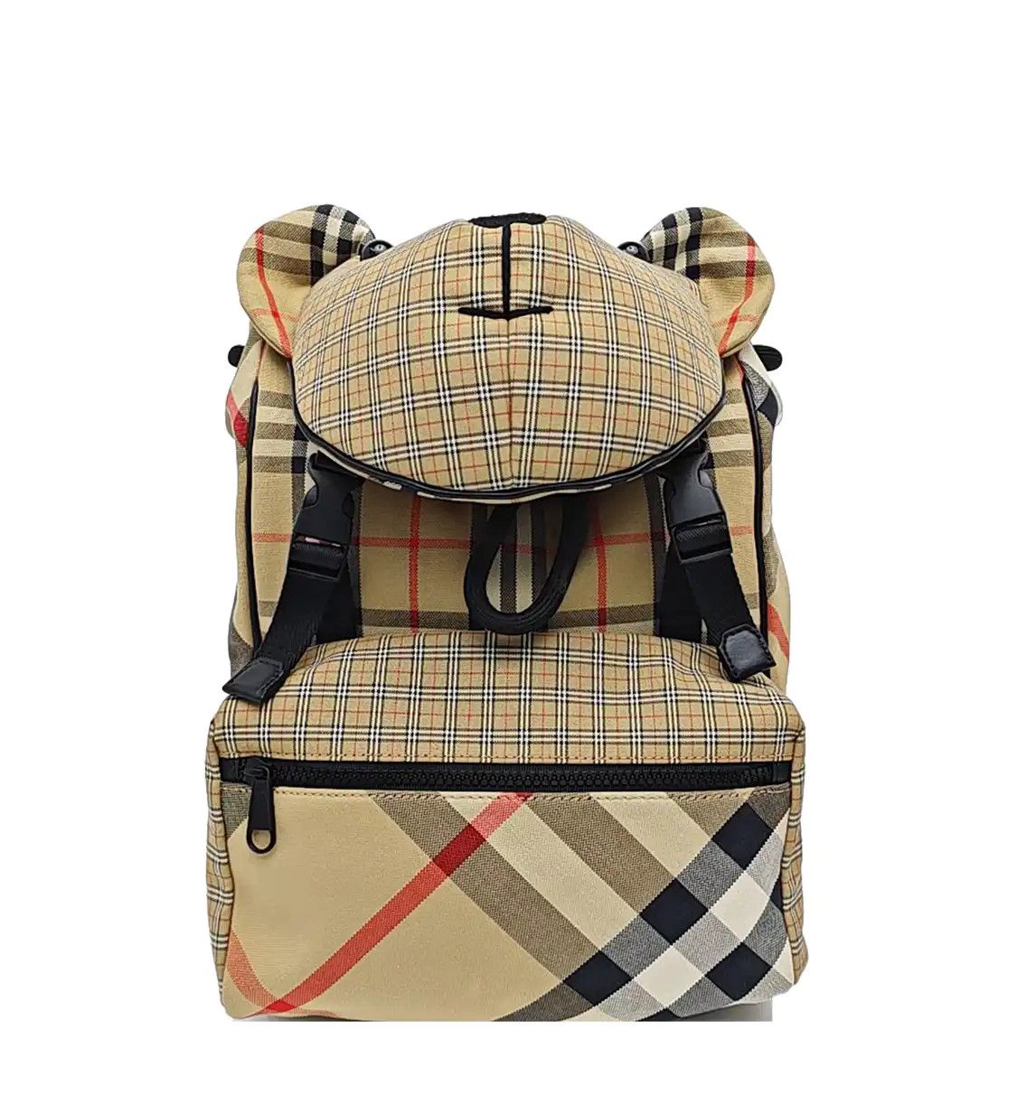 Burberry BURBERRY multi-color fabric applique backpack black hardware Size ONE SIZE - 1 Thumbnail