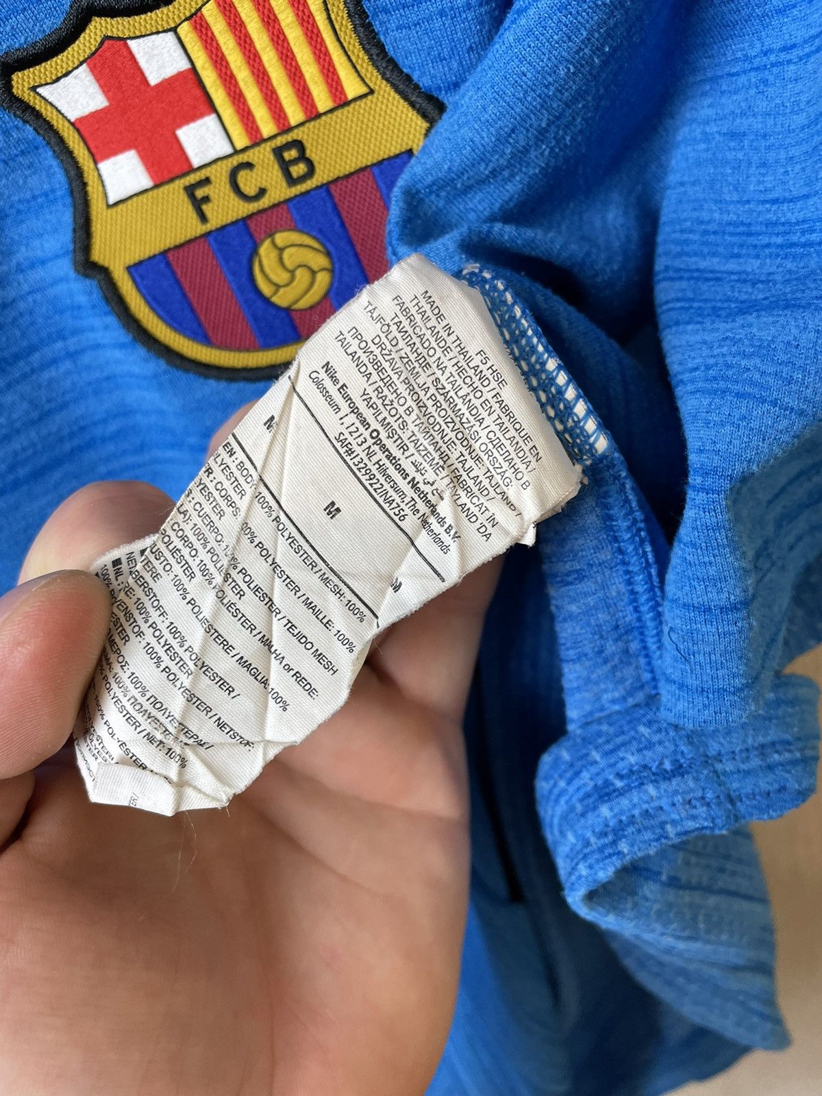 Nike Vintage Nike Barcelona 2015 Training Soccer Jersey Size US M / EU 48-50 / 2 - 10 Thumbnail