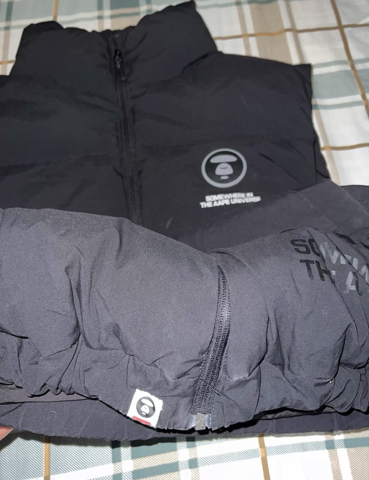 Bape AAPE OG Nigo era, latest black limited down vest Size US XL / EU 56 / 4 - 2 Thumbnail