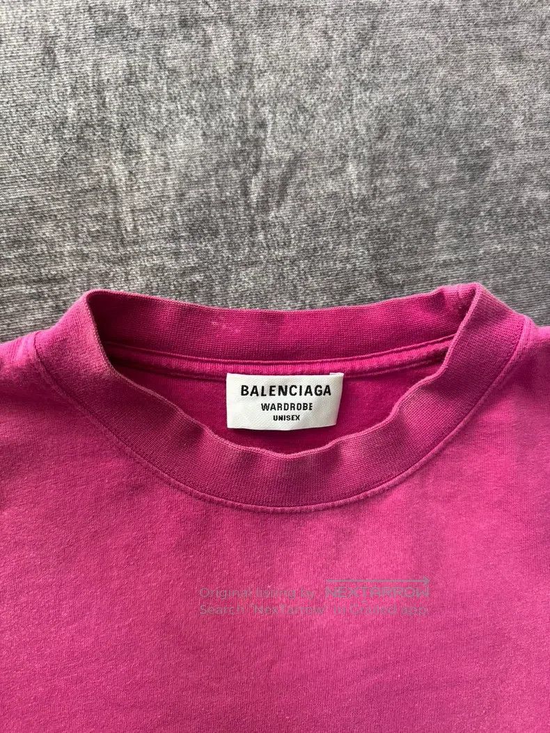 Balenciaga Balenciaga Embroidered Wave Short Sleeve Size US S / EU 44-46 / 1 - 3 Thumbnail