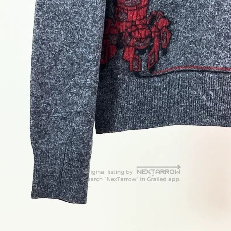 Hermes Hermes Grey Robot Knit Sweater Size M / US 6-8 / IT 42-44 - 4 Thumbnail