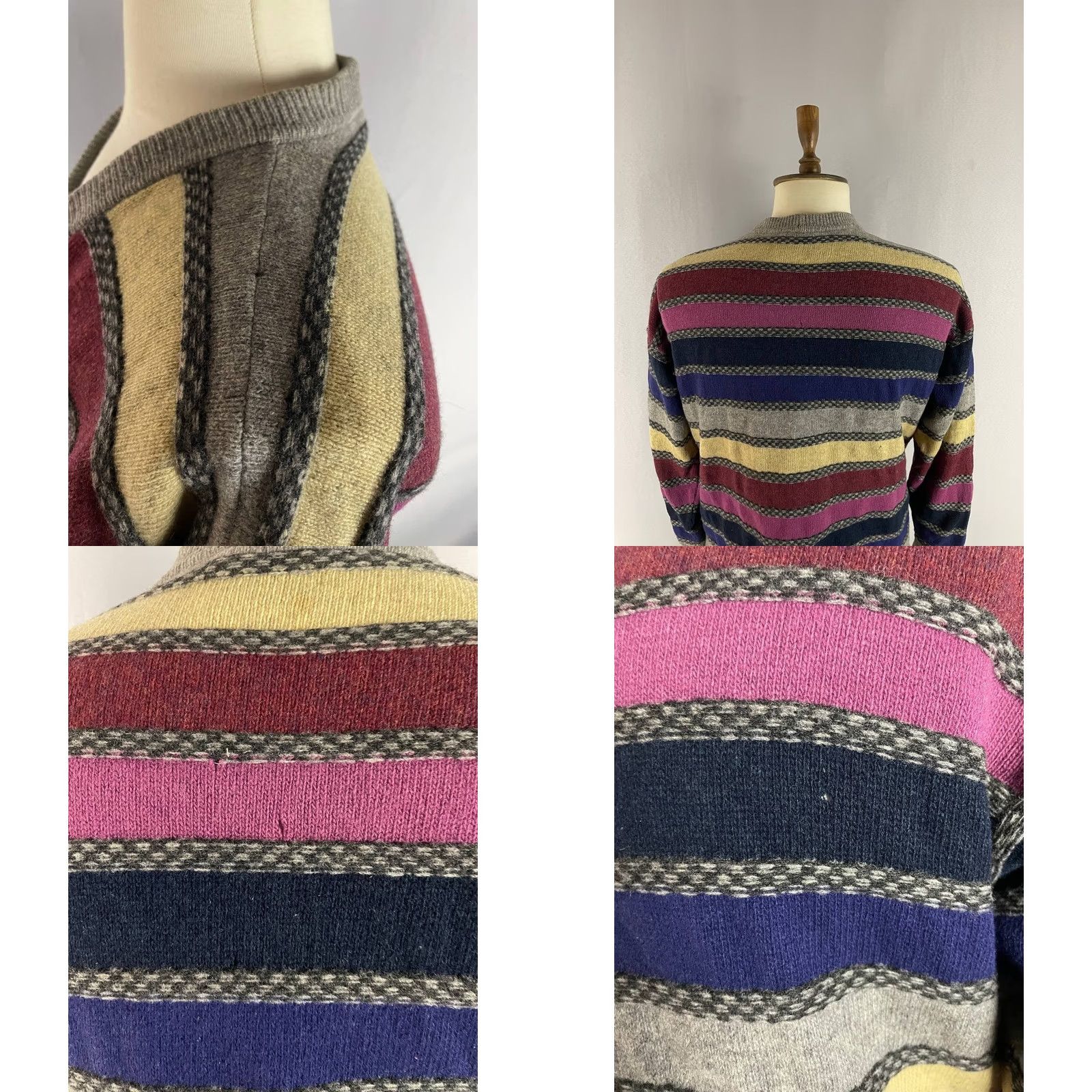 Ermenegildo Zegna Ermenegildo Zegna Mens Cardigan Sweater Multicolor Lambswool Long Sleeve Size US M / EU 48-50 / 2 - 9 Thumbnail