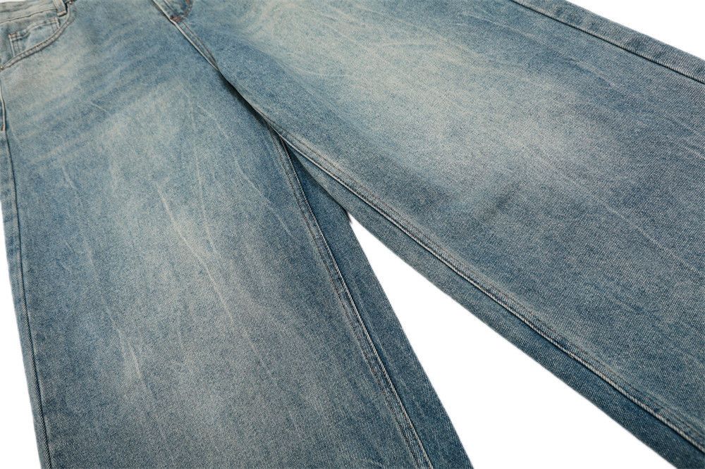 Japanese Brand × Jean Men's loose punk split gradient distressed washed jeans Size US 32 / EU 48 - 7 Thumbnail