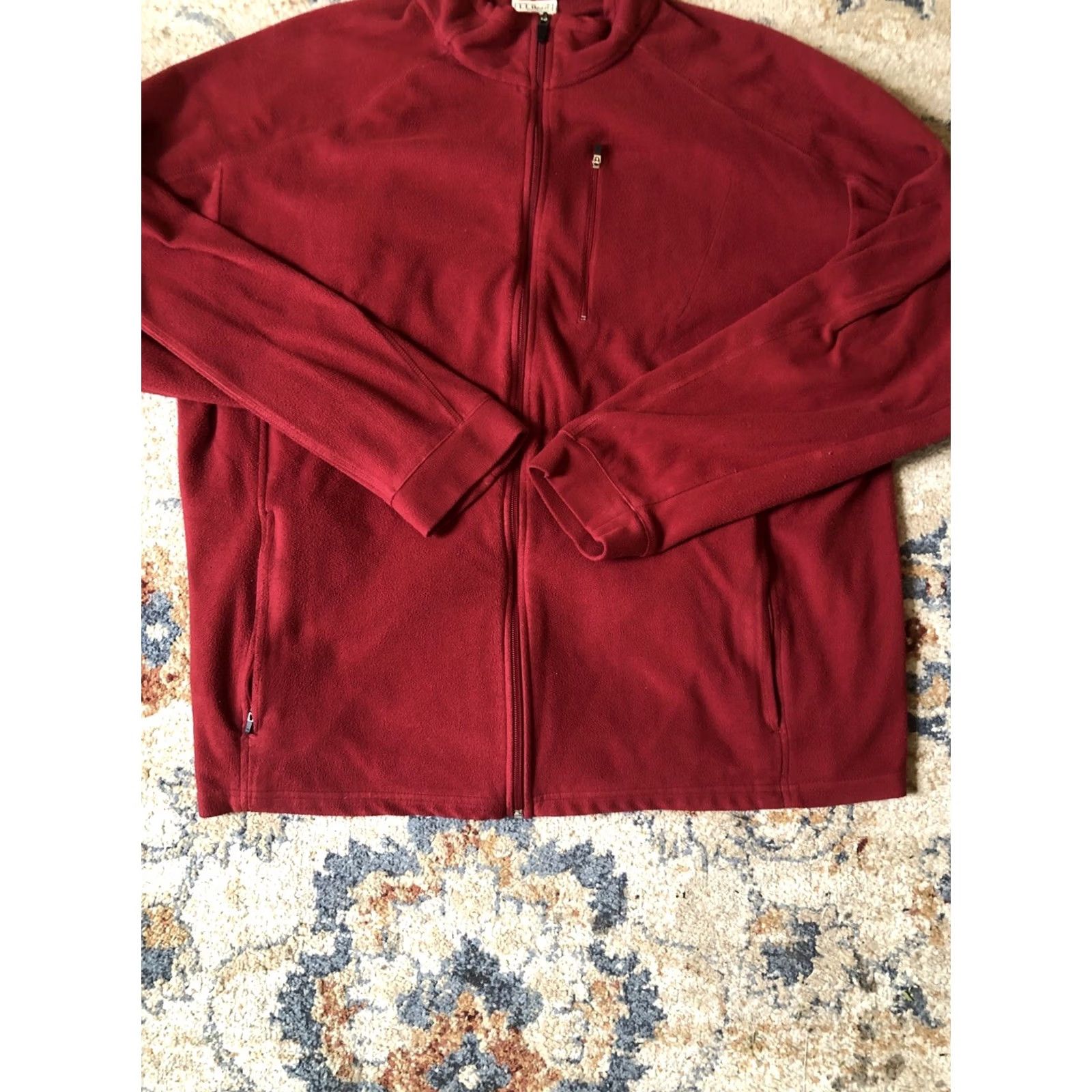 Vintage VINTAGE L.L. Bean Fleece Full Zip Jacket Red Men’s 2XL Windbreaker Pockets Zipper 90s Style Mens Jacket Size US XXL / EU 58 / 5 - 5 Thumbnail