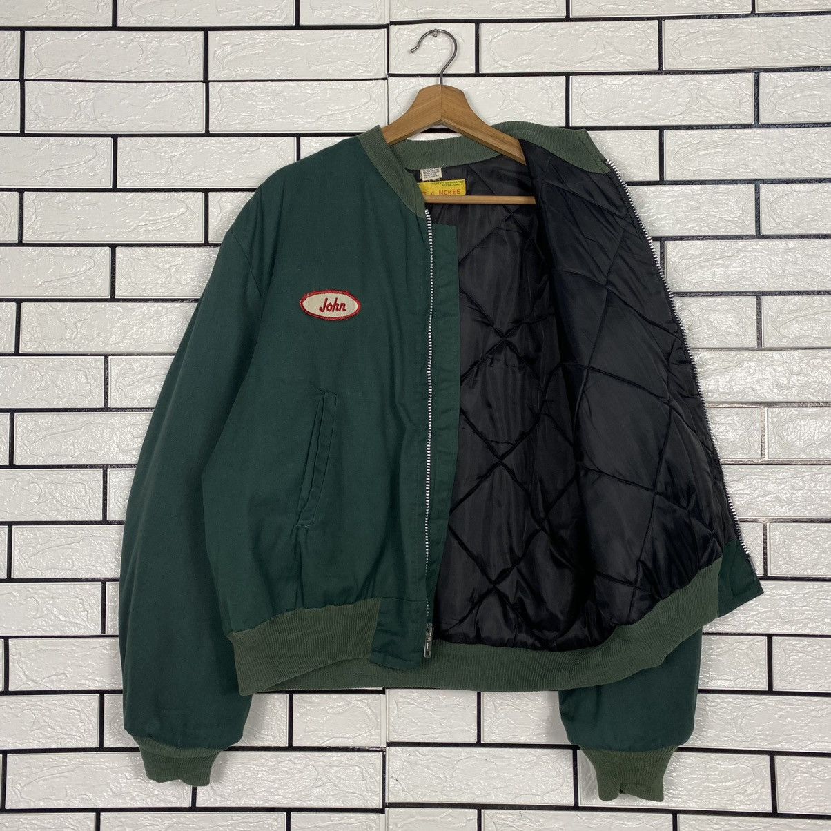 Vintage 🔥VINTAGE FLY BOMBER JACKET 60’s WORK DUCK CANVAS DETROIT Size US M / EU 48-50 / 2 - 12 Thumbnail