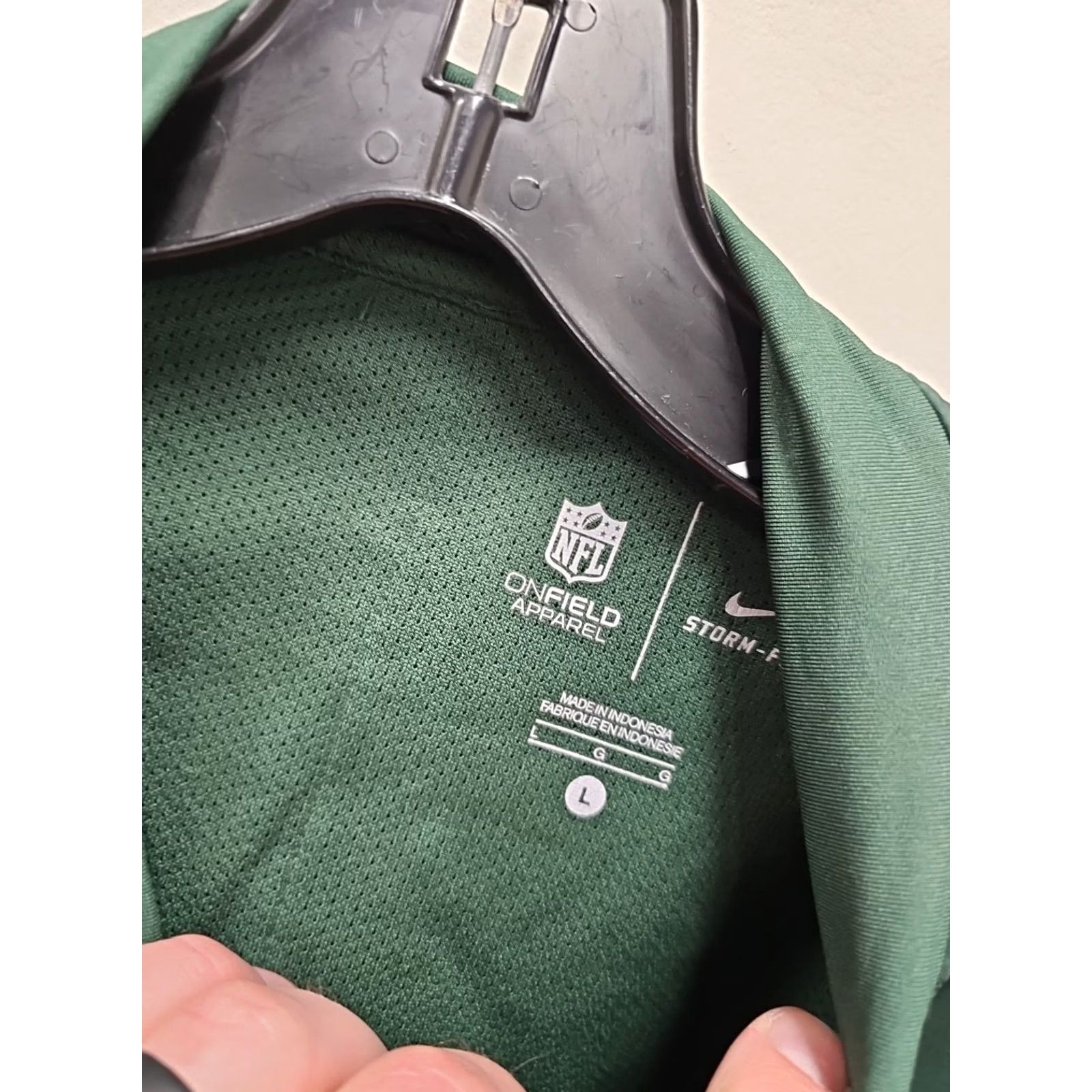 Nike Nike Jets On Field 1/4 Zip Jacket Men L Storm Green NFL Windbreaker Size US L / EU 52-54 / 3 - 3 Thumbnail
