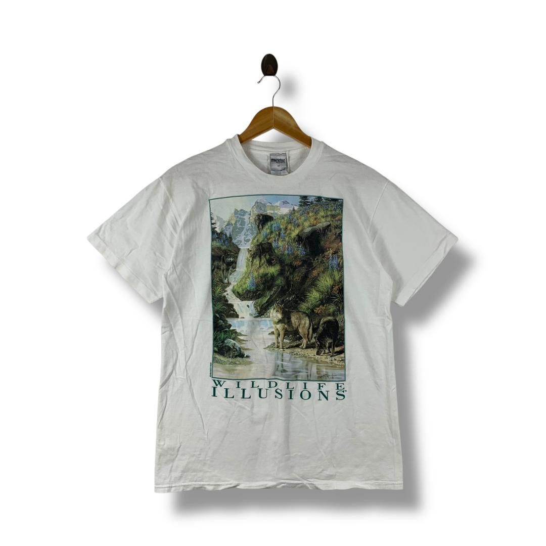 Vintage Vintage WILDLIFE ILLUSION art printed Habitat tee Size US M / EU 48-50 / 2 - 1 Thumbnail