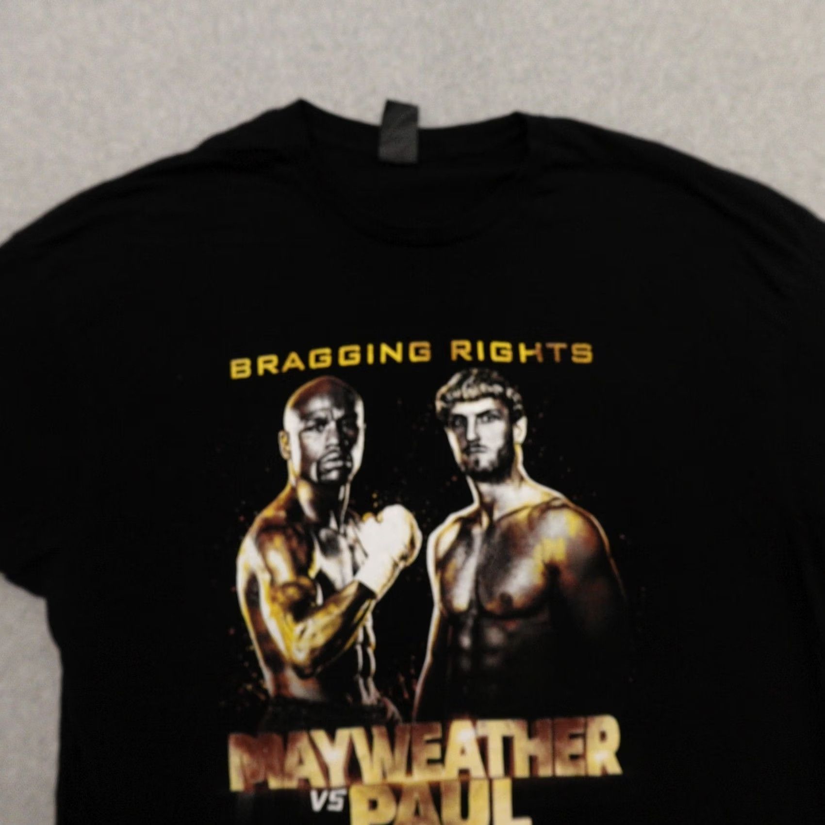 Vintage Mayweather vs Paul XL (23X30) Bragging Rights Black Crewneck Graphic Event Men XL Black Boxing MEASUREMENTS ARE PROVIDED IN PICTURES Size US XL / EU 56 / 4 - 7 Thumbnail