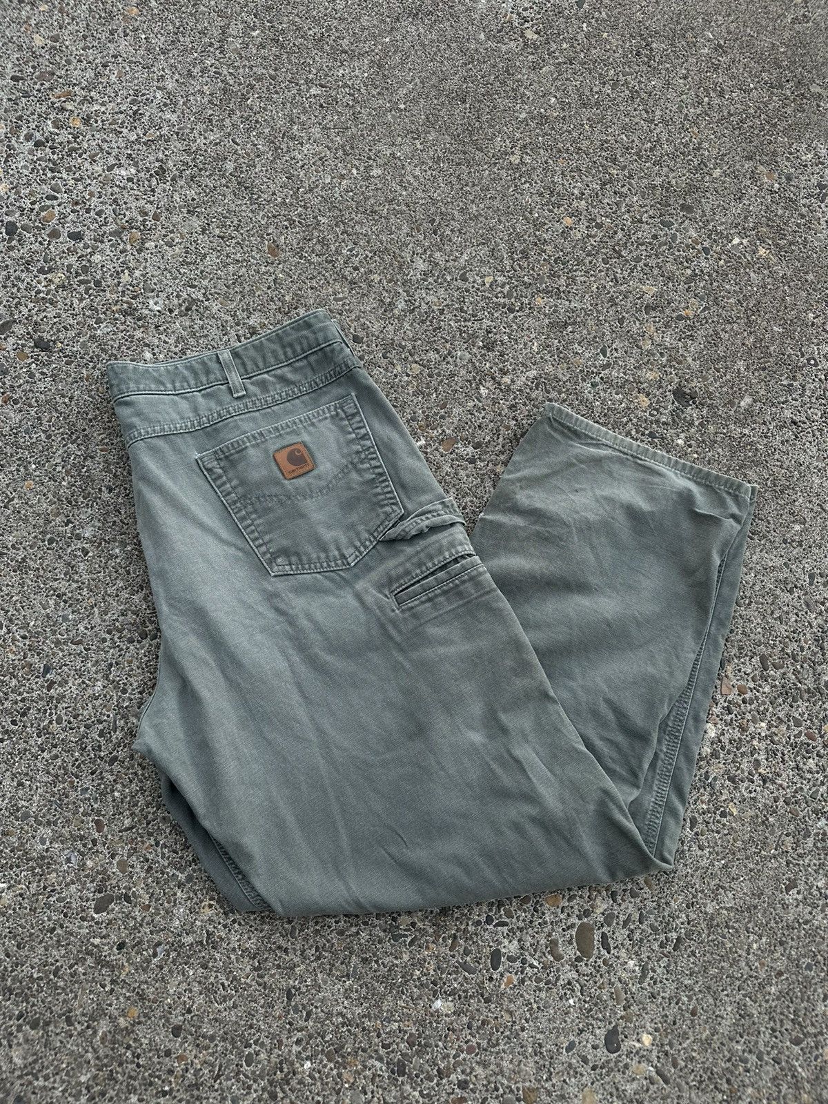 Carhartt × Vintage Olive Green Relax Fit Carharts Size US 38 / EU 54 - 7 Thumbnail
