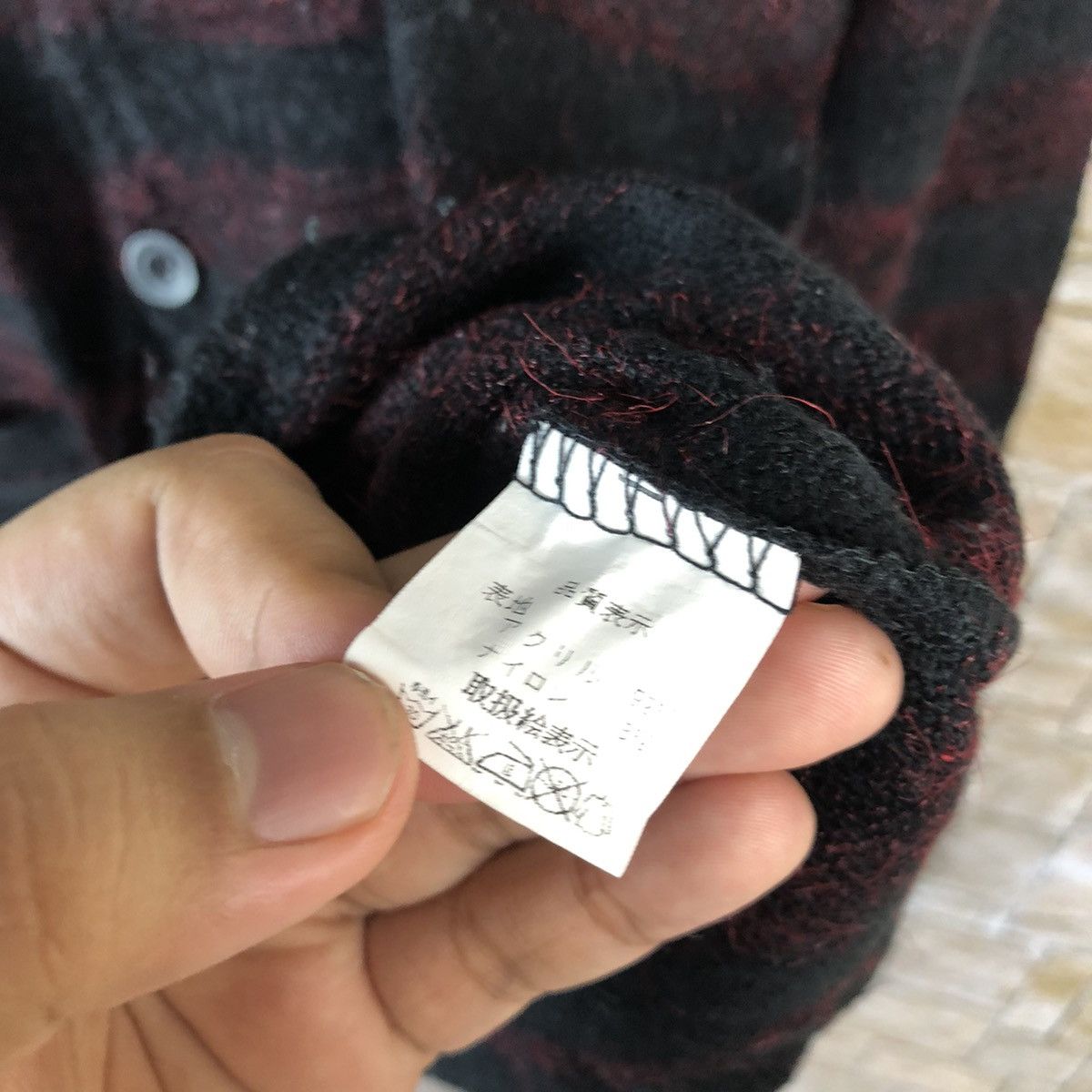 Homespun Knitwear × Japanese Brand Ballow Red Stripe Cardigan Knitwear #A1058 Size M / US 6-8 / IT 42-44 - 11 Thumbnail