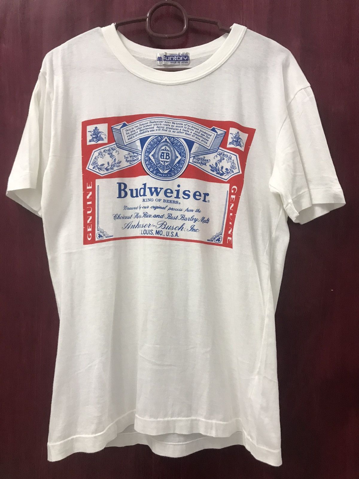 Budweiser × Japanese Brand × Vintage VINTAGE BUDWEISER BACK PRINT SHIRT Size US S / EU 44-46 / 1 - 1 Thumbnail