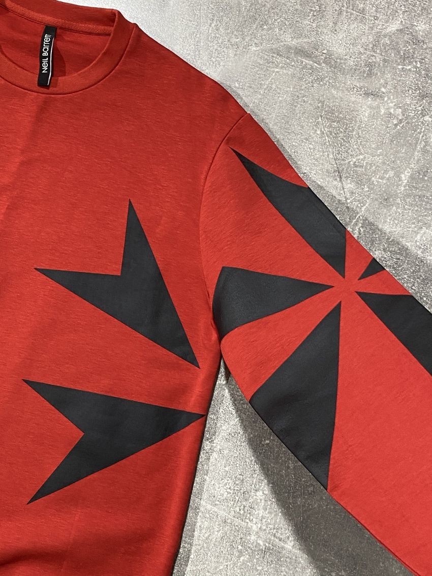 Neil Barrett Neil Barrett Military Black Star Red Sweatshirt Size US M / EU 48-50 / 2 - 4 Thumbnail