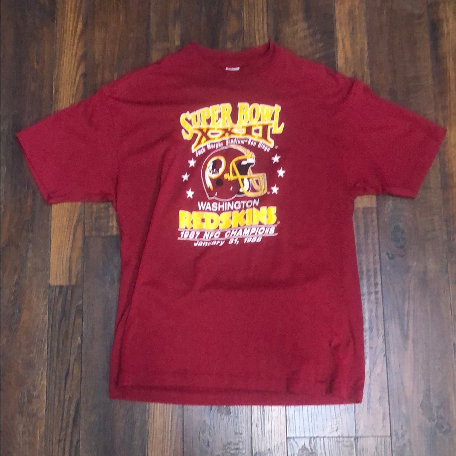 NFL Vintage 1988 NFL Super Bowl XL Washington Redskins Shirt XL Size US XL / EU 56 / 4 - 1 Thumbnail