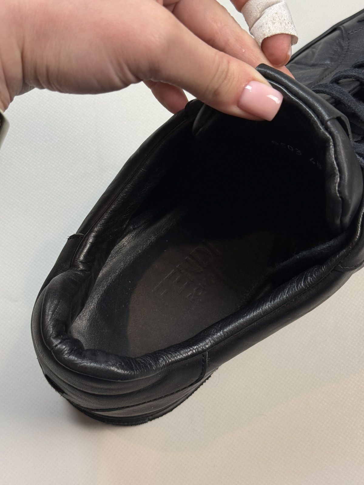 Fendi Fendi Leather Monogram FF Low Top Lace Up Sneakers Shoes Size US 14 / EU 47 - 19 Thumbnail