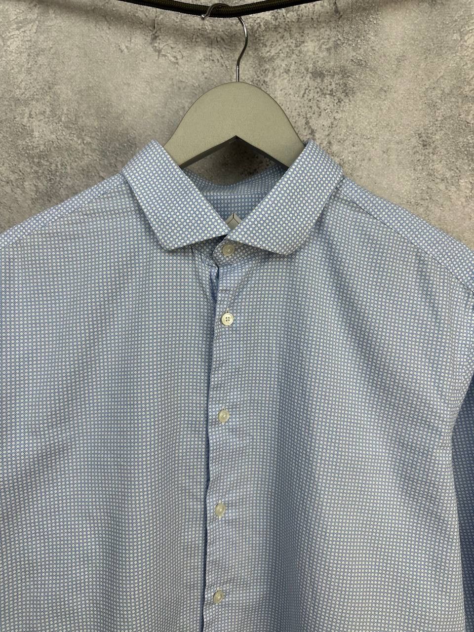 Pal Zileri Pal Zileri Luxury Cotton Poplin Micro Geometric Shirt Size US XXL / EU 58 / 5 - 4 Thumbnail