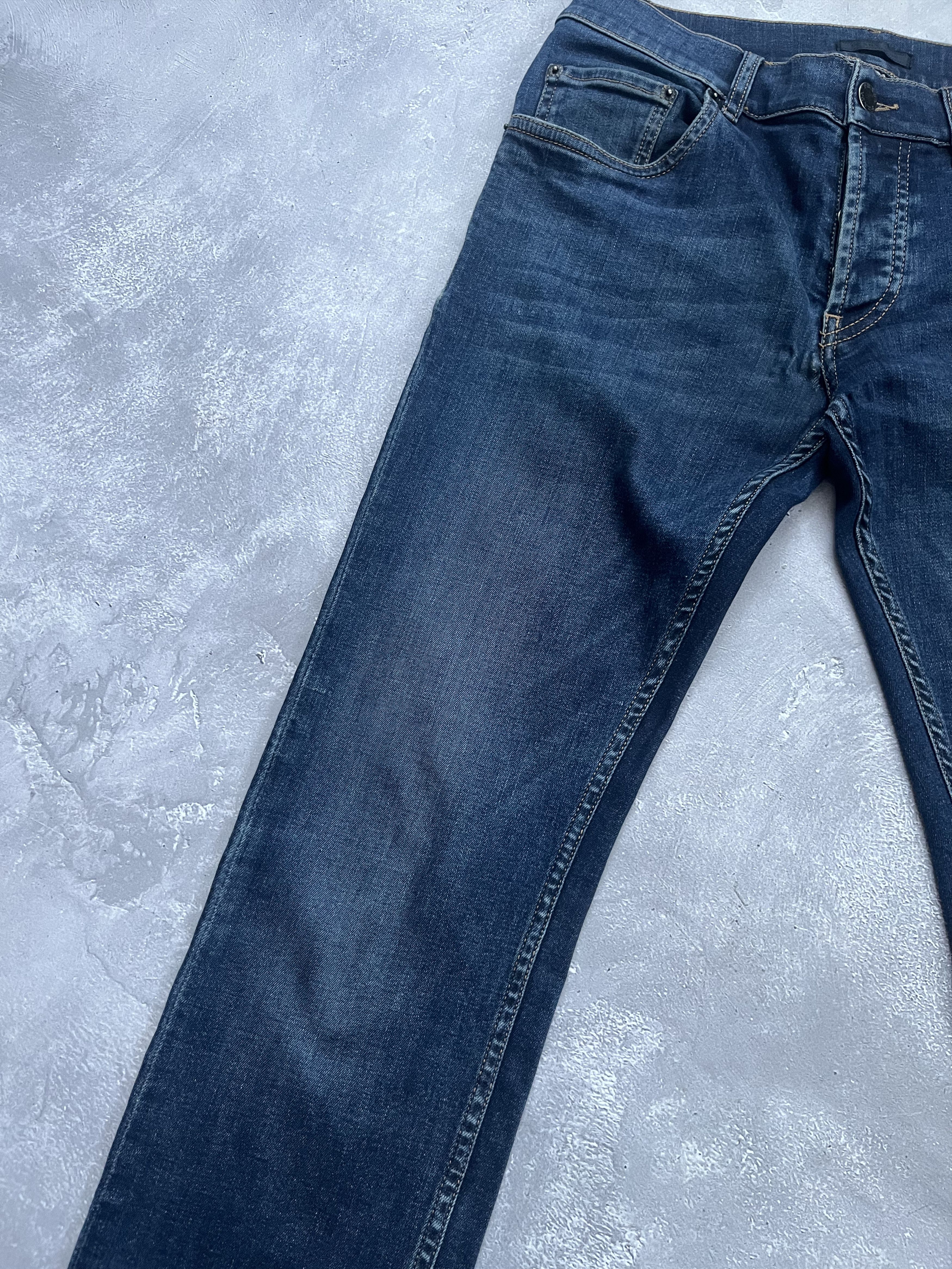 Prada Prada Denim Jeans Women Blue Black Tab Size 29 Size 29" - 3 Thumbnail