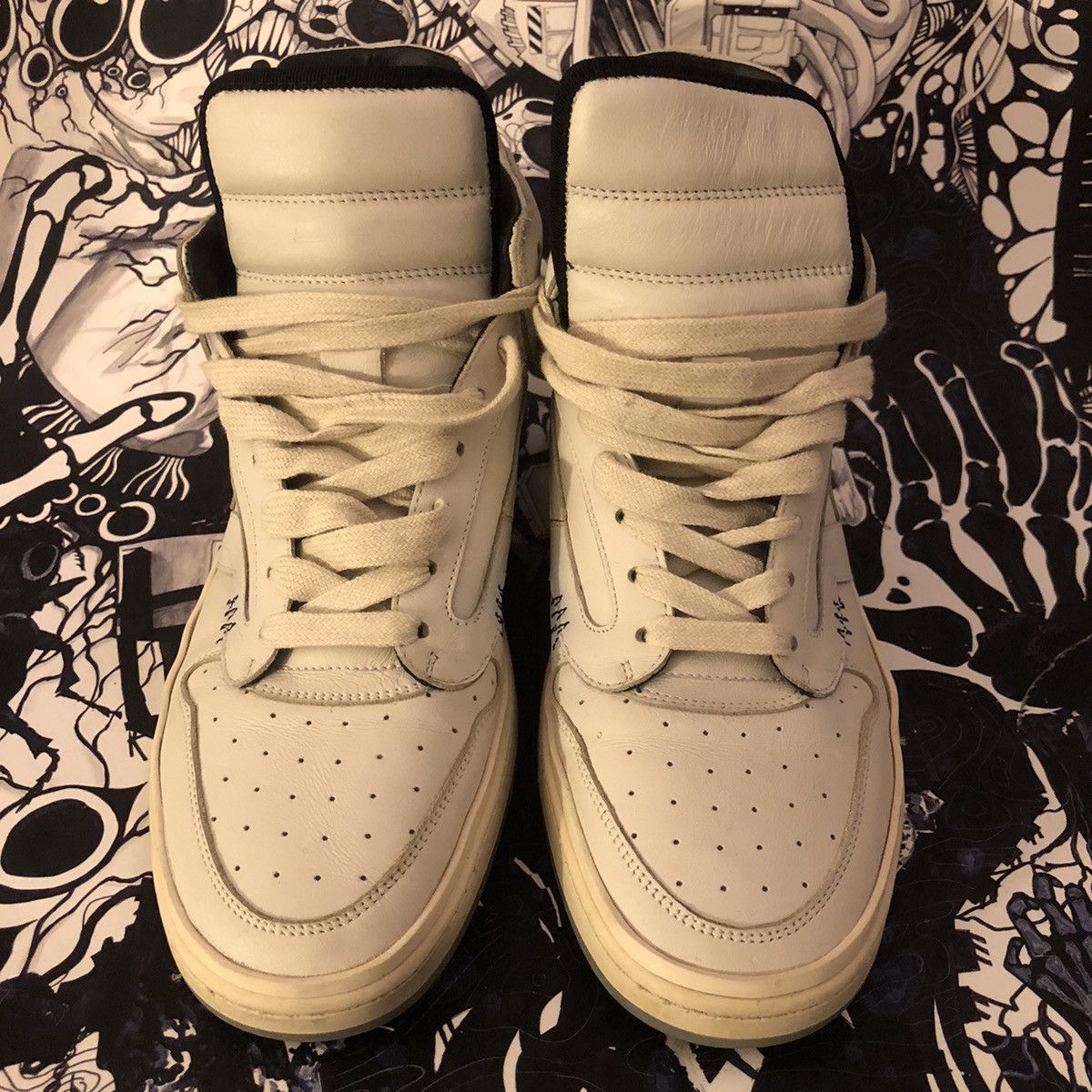 Represent Clo. Reptor Hi High Vintage White OG Size US 13 / EU 46 - 2 Thumbnail