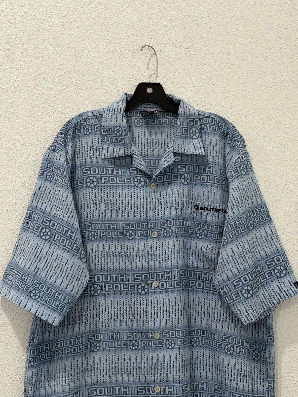 Southpole Vintage Y2K South Pole Button Up Shirt AOP M Skater Baggy Size US M / EU 48-50 / 2 - 2 Thumbnail