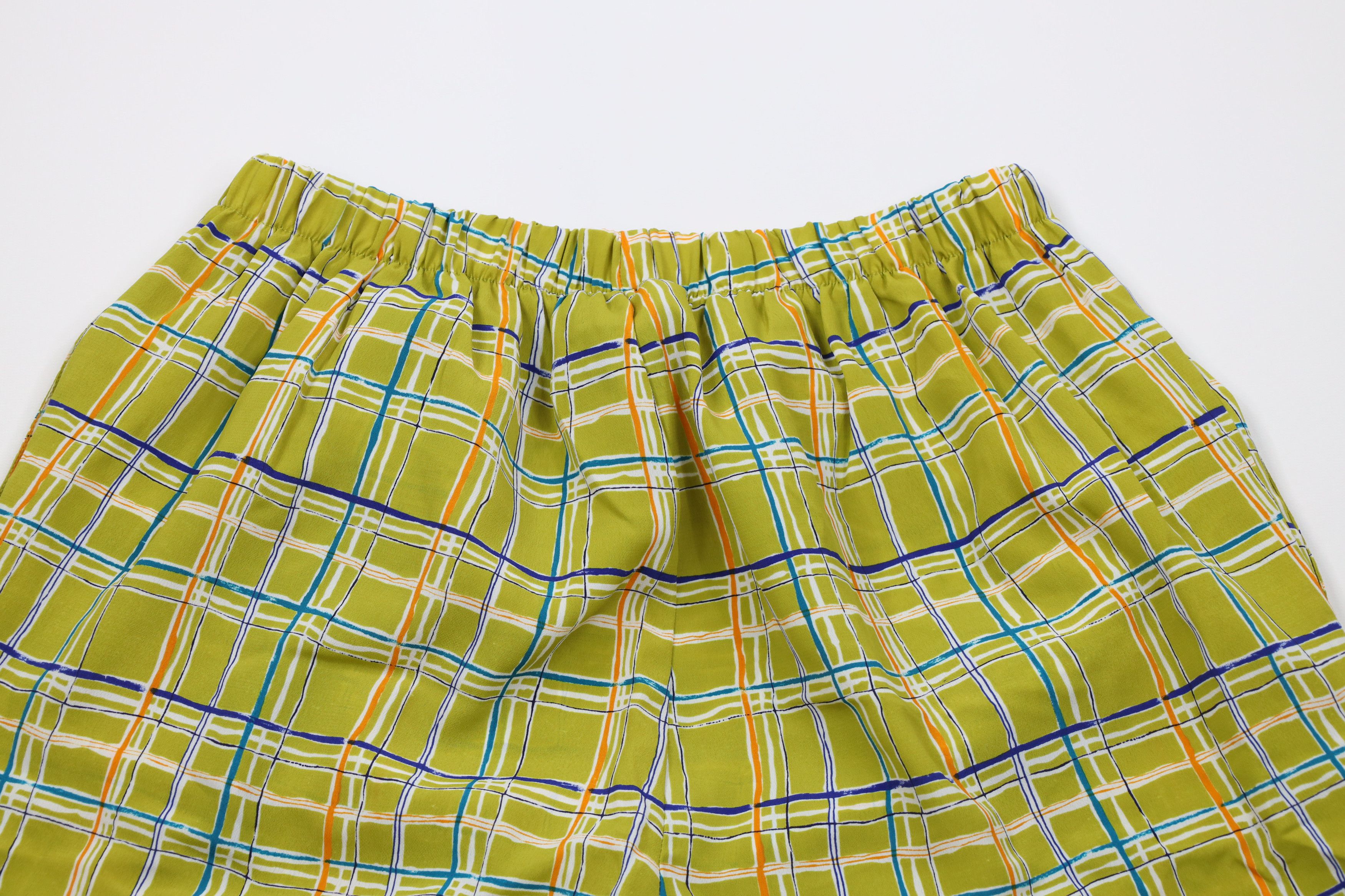 Vintage Vintage Y2K Lane Bryant Wide Leg Harem Pants Green Plaid Size 36" / US 14 / IT 50 - 10 Thumbnail
