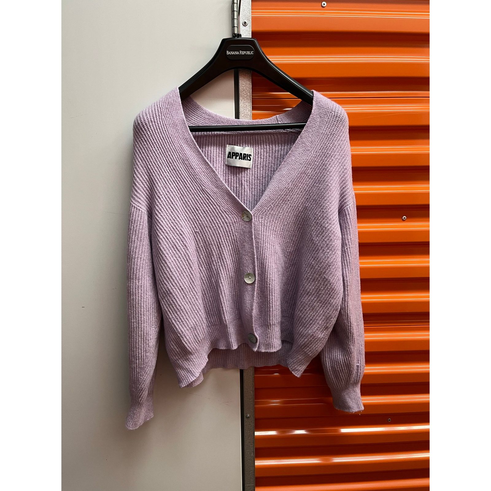 APPARIS Apparis- Molly Cropped Cardigan / Lavender / M Size M / US 6-8 / IT 42-44 - 1 Thumbnail