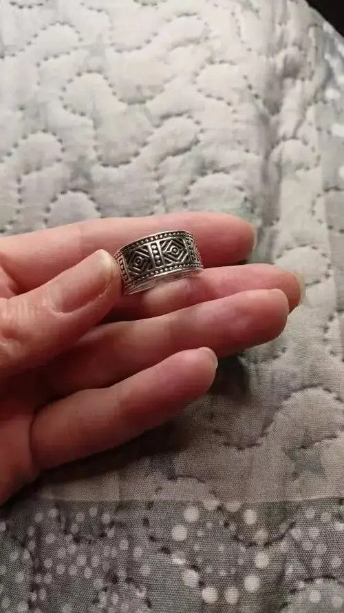 VIBE Tibetan Silver Steampunk Vintage Rhomboid Geometric Ring Size ONE SIZE - 2 Thumbnail