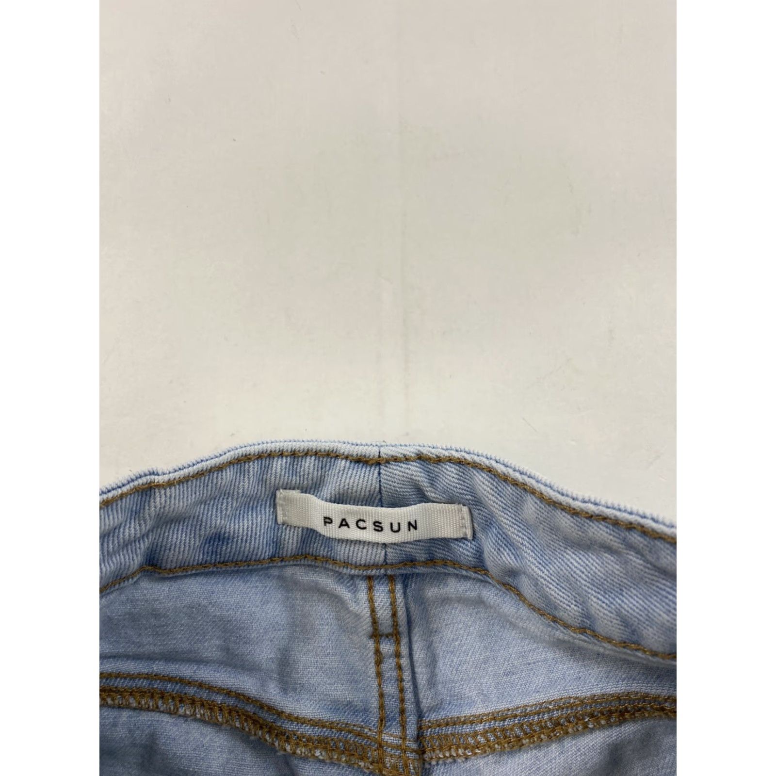 Pacsun VINTAGE Pacsun Jeans 25 Light Blue Patchwork Mom Womens Jeans 90s Rock Bohemian Grunge Size 42" / US 20 - 5 Thumbnail