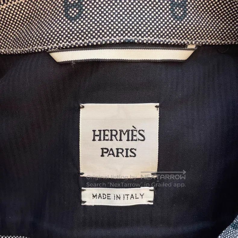 Hermes Hermes FW23 pig nose printed blue denim jacket Size XS / US 0-2 / IT 36-38 - 4 Thumbnail