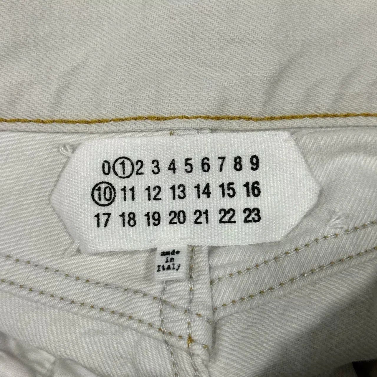 Maison Margiela Maison Margiela Distressed White Denim Pants. Size US 31 - 4 Thumbnail