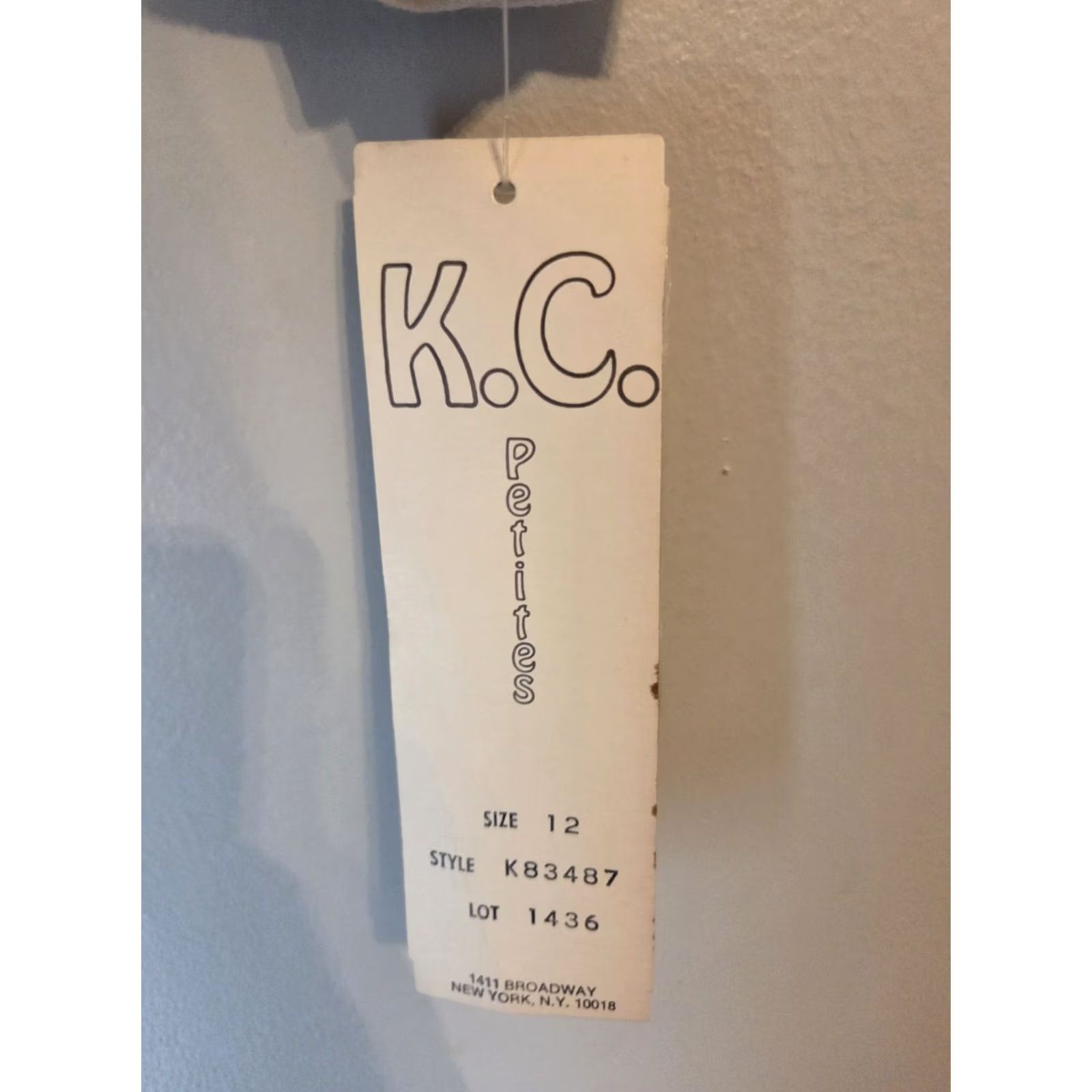 Vintage VINTAGE KC Petites 80s Ivory Dress A Line Belt Ruffle Collar 12P Petites Size XL / US 12-14 / IT 48-50 - 4 Thumbnail
